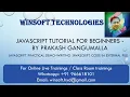 Executing JavaScript code from external file - Javascript Practical demo by Prakash Gangumalla