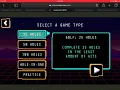 Arcade Golf Neon Cool Math Games 25 Holes less then 75 shoots