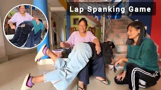 Over the Knee Spenking with Spoon Hanger Funny PriyaSheetalGamez