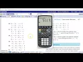 Guass-Jordan Elimination using your Graphing Calculator