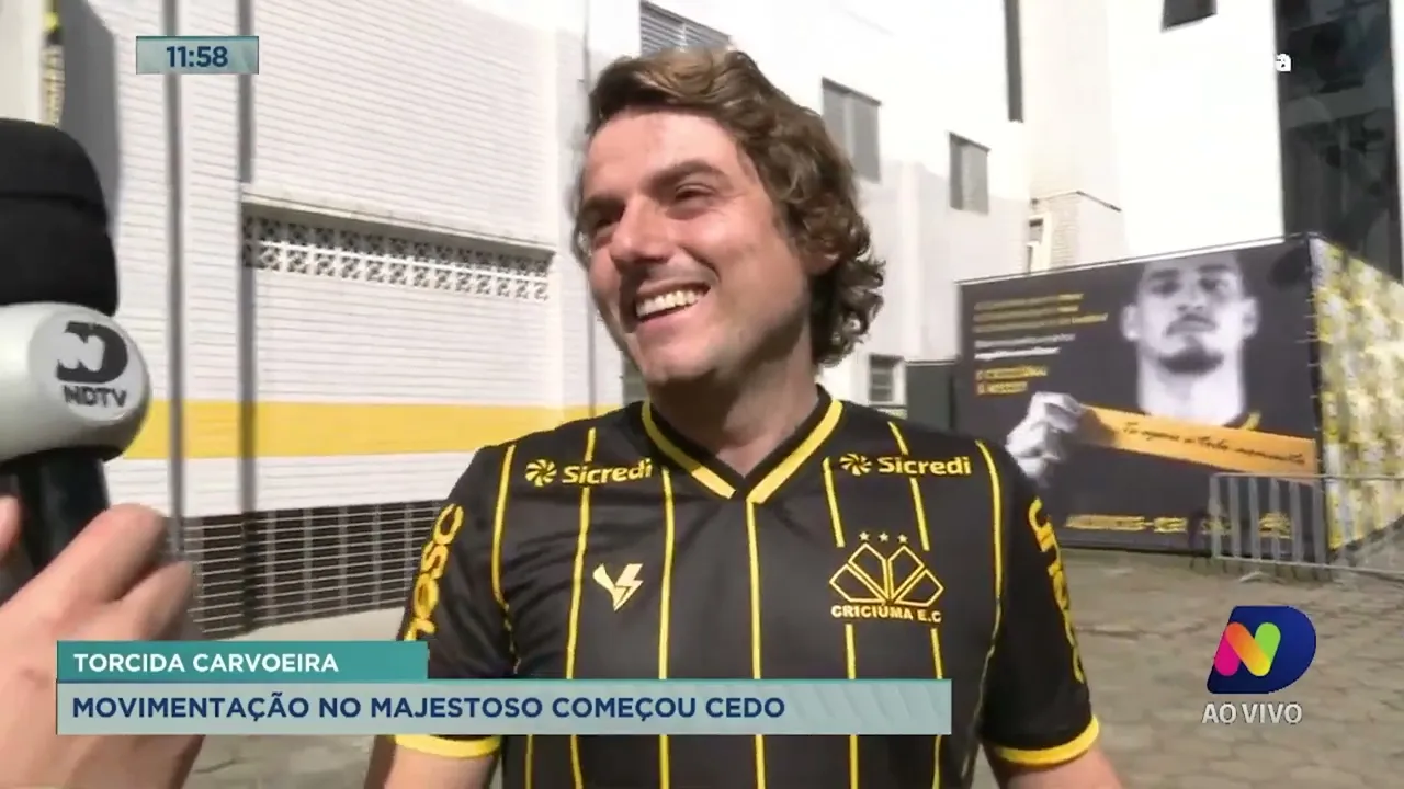 Torcida do Criciúma faz filas para garantir presença no jogo com o Vasco