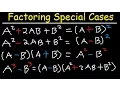 Factoring Binomials Trinomials - Special Cases