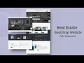 How To Make A Website Using HTML CSS Bootstrap - Real Estate Website