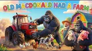 Old MacDonald Had a Farm 🐄 | Gorilla Rescue Song  #oldmacdonald #kidssongs