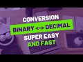 Conversion Decimal Binary - less than 5 Minutes Fast and Easy