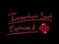 Algorithms Insertion Sort Explained Pseudocode and Python