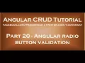 Angular radio button validation