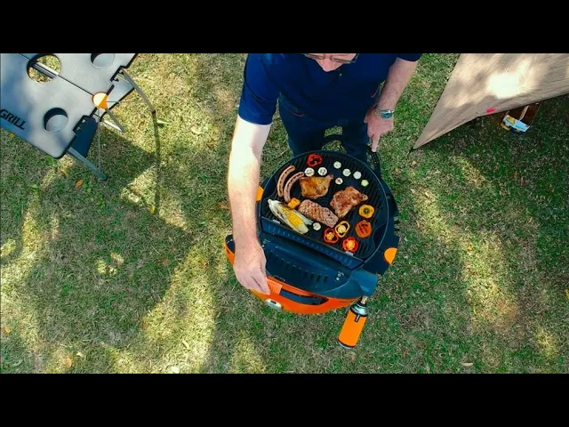 Dujinė kepsninė  O-GRILL 900MT, nešiojama, matmenys 58,5x56x7x27x6cm, 3,2kW juoda