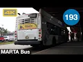 Atlanta MARTA Bus 193 East Point Station to Chick-fil-a Dwarf House New Flyer XN40