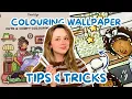 More Tips Tricks on How I Colour Wallpaper Patterns Lace Colouring Tutorial