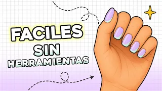 3 MANICURAS RAPIDAS 💅 Sin Herramientas 