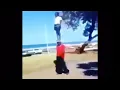 Black guy standing on other guy meme