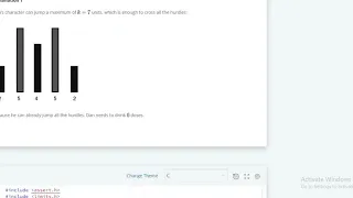 The Hurdle Race hackerrank solution