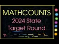 Mathcounts 2024 State Target Round