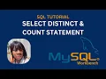 MySQL SELECT DISTINCT Statements COUNT Functions How to Select Distinct records from columns