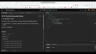 LeetCode Weekly Contest 405 Find the Encrypted String Q1 Easy Solution