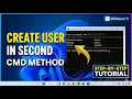 Create ANY User in Windows 11 Using CMD Secret Fast Method 2026