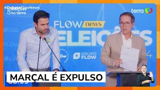 Marçal discute com mediador, é expulso e debate termina em confusão