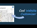 create a custom website customizer button with Javascript change font size and color