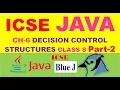 ICSE CLASS 8 JAVA CH-6 - DECISION CONTROL STRUCTURES Part-2 if else if else if ladder in JAVA