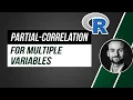 Partial correlation with multiple control variables