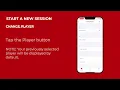 Pocket Radar Sports App Start a New Session