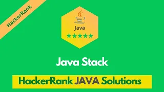 HackerRank Java Stack problem solution in Java Java problems solutions Programmingoneonone
