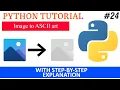 Image to ASCII art Python Tutorial