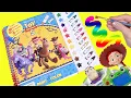 Toy Story 5 Movie Coloring Painting Book Woody Jessie Lily Pad Buzz Dolls