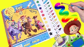Toy Story 5 Movie Coloring Painting Book Woody, Jessie, Lily Pad, Buzz Dolls!