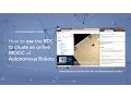 ROS Q A How to use the ROS Development Studio to create an online MOOC of Autonomous Robots