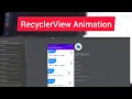 RecyclerView Item Animation in Android Java RecyclerView Animation With Library Ganesh JDev