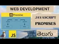 Web Development JAVASCRIPT PROMISES DETAIL EXPLANATION in Telugu Lesson - 36