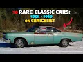 10 Classic Cars For Sale From 1951 - 1969 on Craigslist