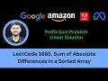 Solving LeetCode 1685 Sum of Absolute Differences in a Sorted Array Prefix Sum Problem