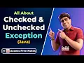 Learn Checked and Unchecked Exceptions in just 15 Minutes Easily Java Jobs