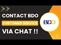 How to Contact BDO Customer Service via Chat