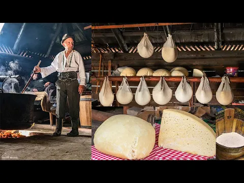 Download MP3 Sensational Cheese Making Process on Old Fashioned Farm From Romania