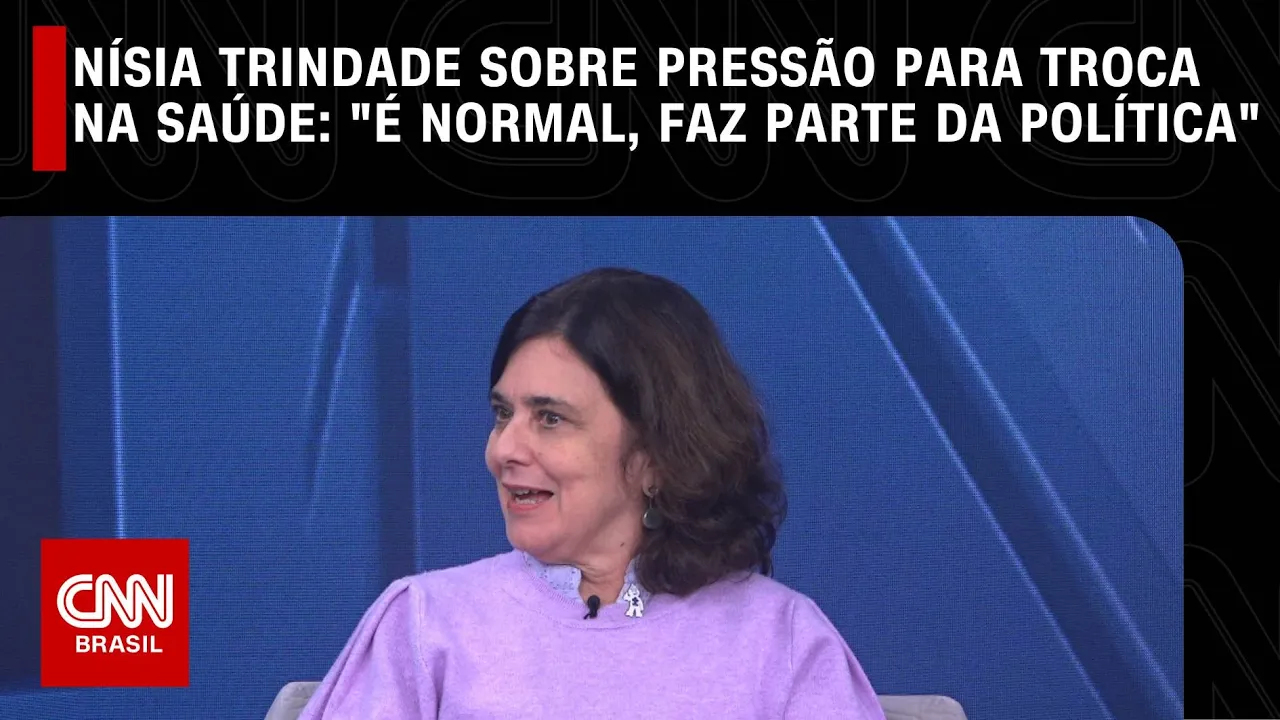 “É normal, faz parte da política”, diz Nísia Trindade sobre pressão para troca na Saúde | CNN BRASIL