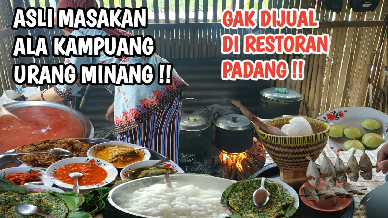 MASAKAN MINANG RUMAHAN ALA KAMPUANG, NIKMATNYA BIKIN NAMBAH BERKALI-KALI !!