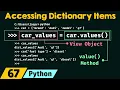 Accessing Dictionary Items in Python