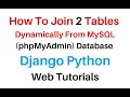 Python Django 3 0 8 Join 2 Tables From MySQL Database