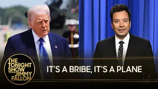 Trump Accepts $400 Million Plane Bribe, Newark Airport Loses Contact in Second Outage | Tonight Show