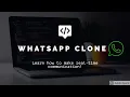 Whatsapp Clone With React And Socket IO