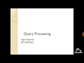 Query Processing and Optimization in Distributed Databases BE13F05F002