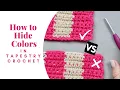 How to Hide Yarn in Tapestry Crochet