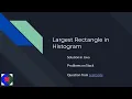 Largest Rectangle in Histogram