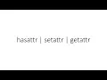 hasattr setattr getattr in Python
