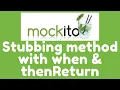 Mockito 3 - Stubbing method with when and thenReturn