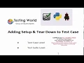 Robot Framework Setup and TearDown 91-8743-913121 to Buy Full Course